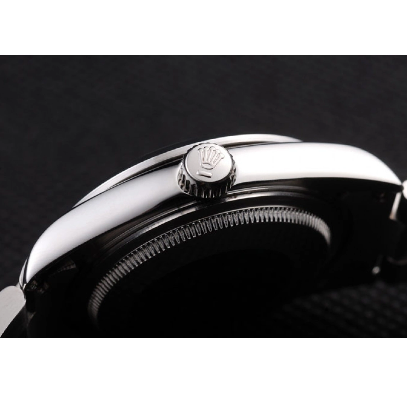Aaa replica watch Black Dial Polished Rolex Stainless Steel Explorer 98087 0703